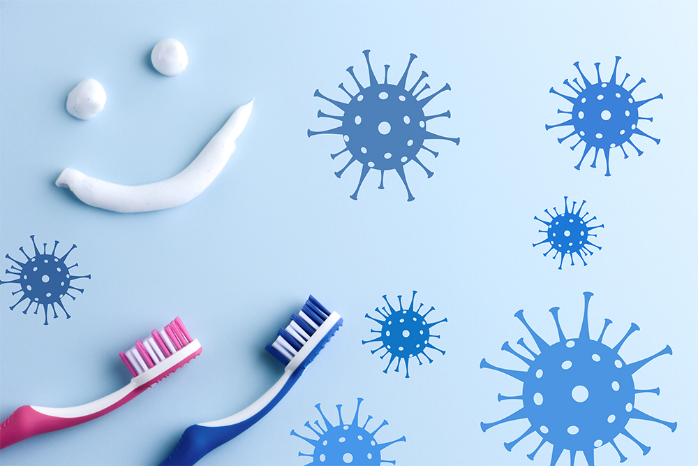 Tägliches Zähneputzen gegen Viren und Bakterien!